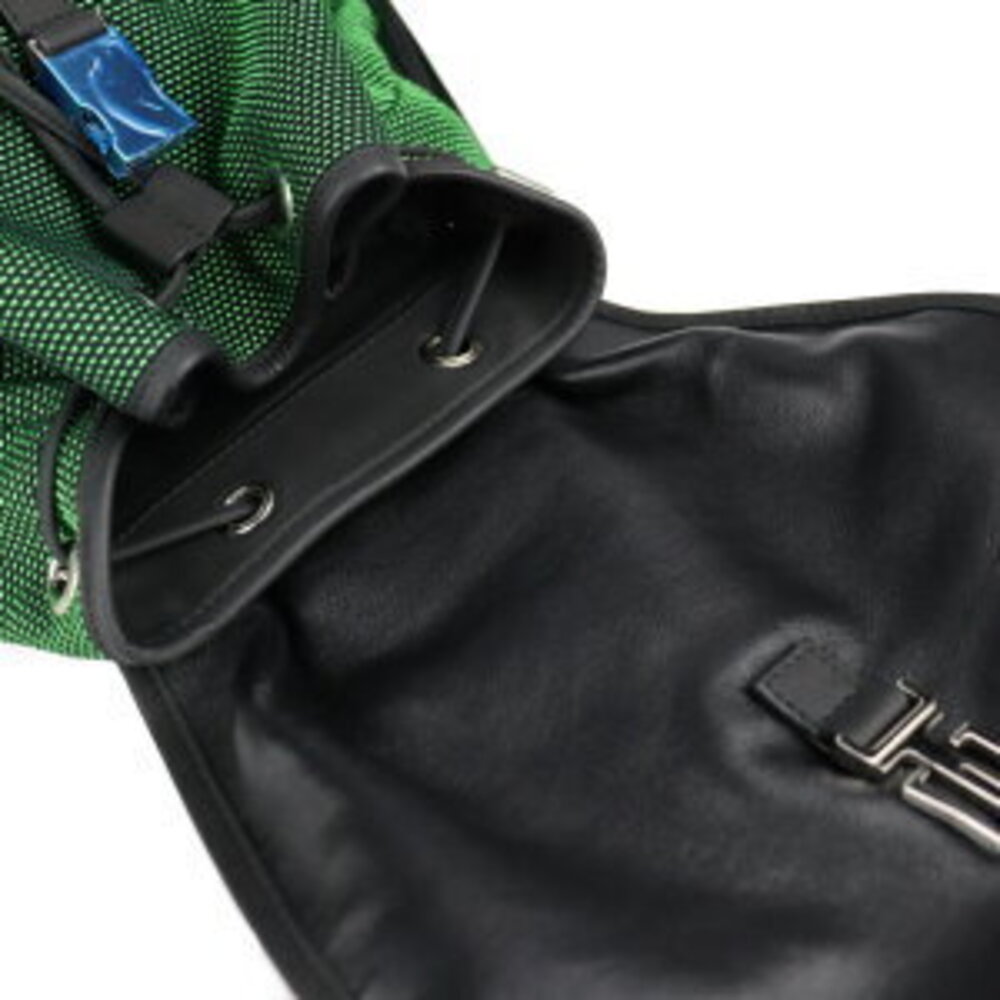 BALENCIAGA Traveler Shoulder Backpack Daypack leather green black - Picture 8 of 9